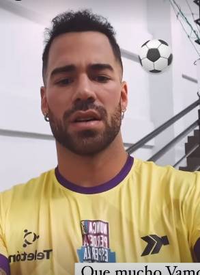 Renato Prono en el "Partido de las Estrellas".