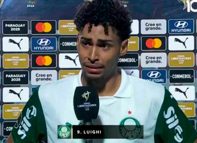 Luighi, jugador de Palmeiras que denunció actos de racismo.