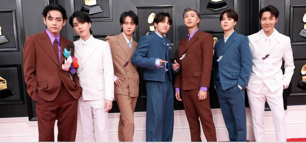 La multipremiada banda surcoreana BTS. Vogue.