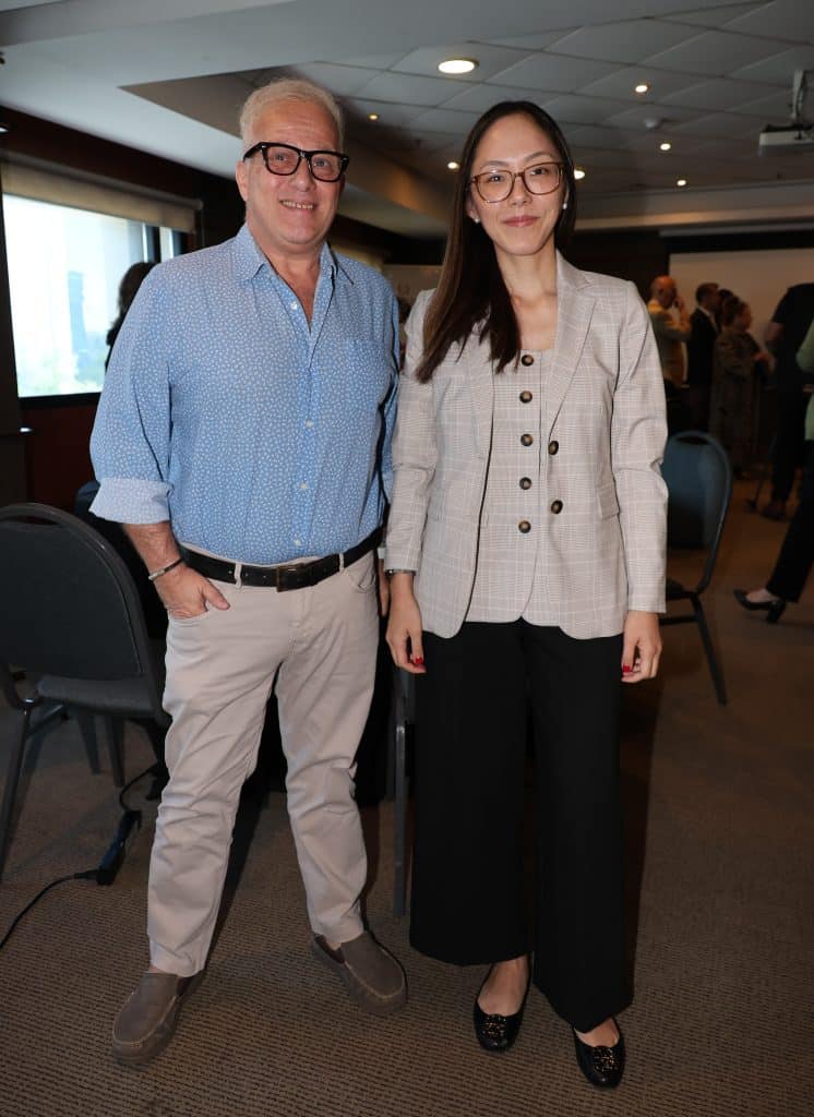 Marcelo Berenstein y Elisa Kagata.