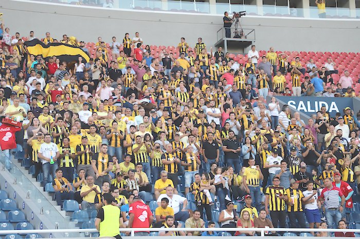 Los hinchas de Guaraní están chochos con el andar de su equipo.