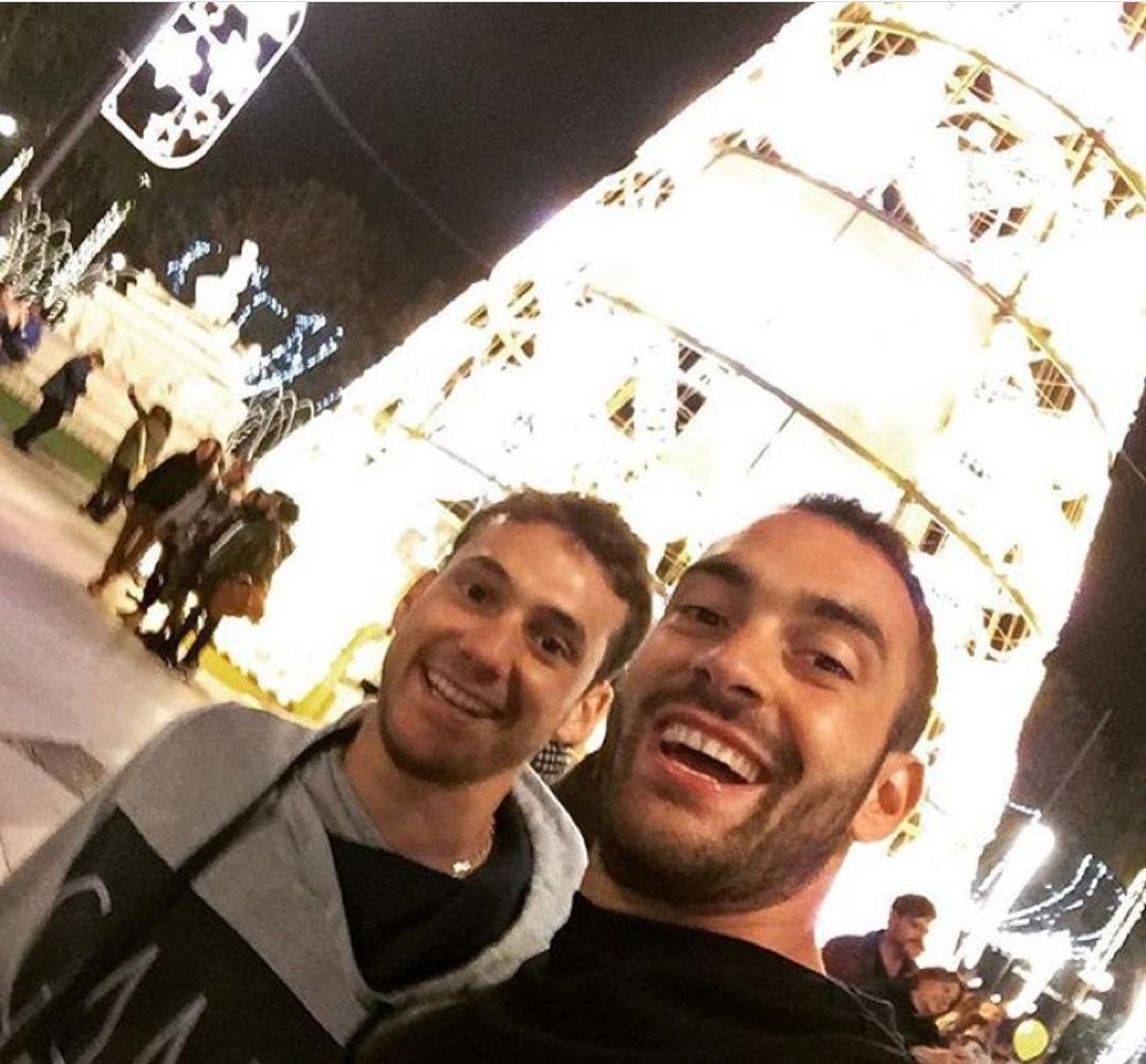 Federico Cristóforo con su hermano Sebastián. GENTILEZA