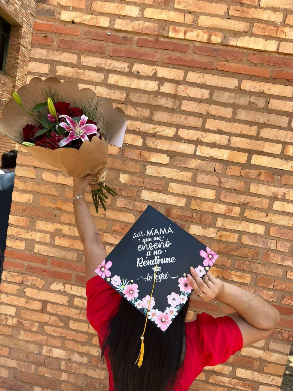 La dedicatoria a su mamá. (Foto Facebook)