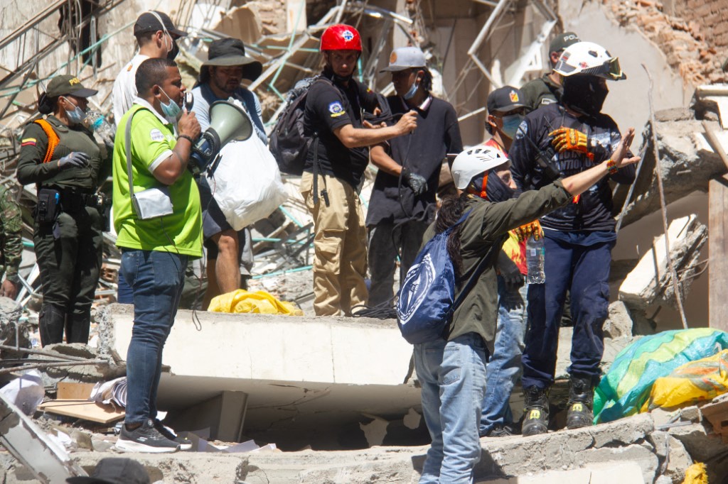 La localidad de Pereira fue una de las cuatro zonas más afectadas por el sismo de magnitud 7,4 que afectó a Colombia ayer.