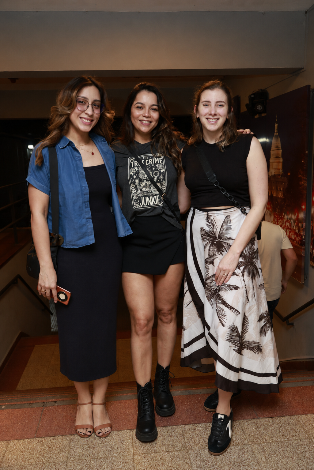 Bianca Mico, Flavia Gomes y Gabriela Mongelós.
