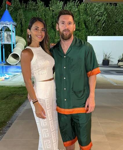 La ropita que usó Messi para recibir al 2023. Foto: @leomessi