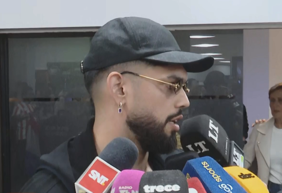 Omar Alderete y Fabián Balbuena llegaron al país. Foto: captura