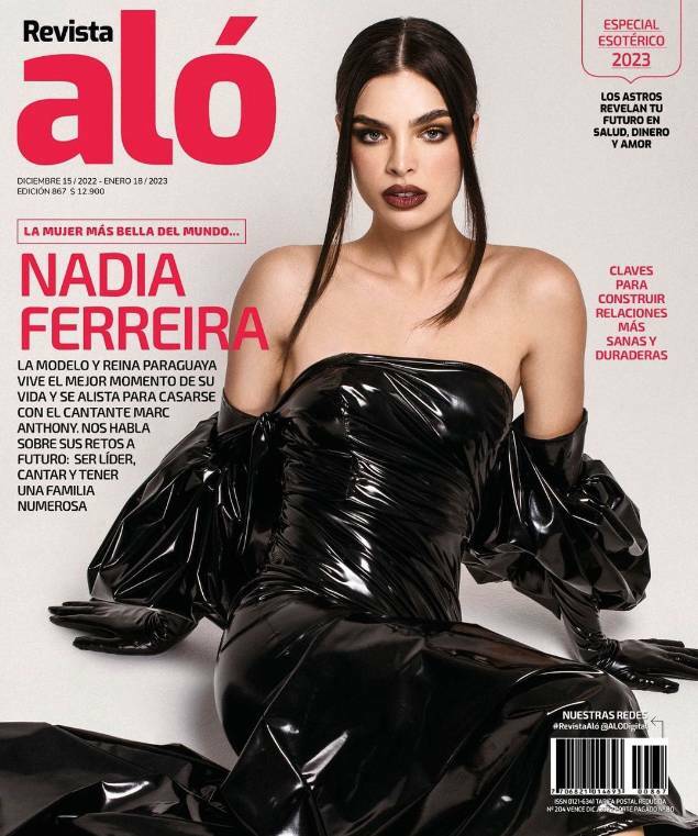 Nadia y su espectacular portada en la revista colombiana. (Foto: prensamercosur.net)
