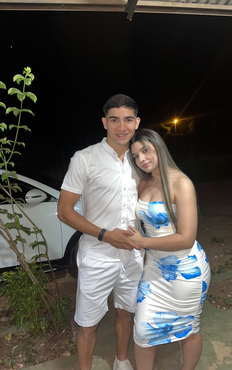 Araceli Doldán, junto con Marcelo Acosta. (Gentileza).