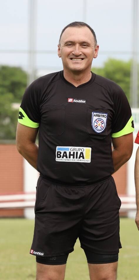 Sergio Melgarejo, exárbitro y antimotín.