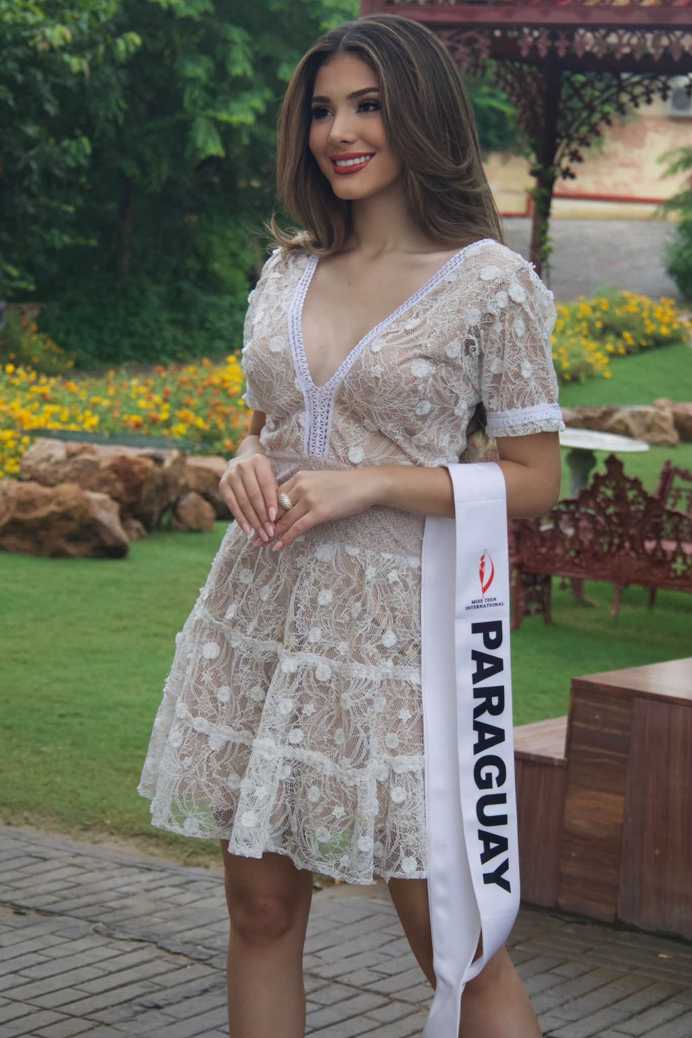 Giuliana Ocariz fue preparada por Katya Jara Corporation. Foto: Instagram Reinas Teens Paraguay
