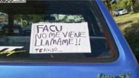Este fue el "medio" que utilizó la mujer para avisar que estaba con atraso. (Foto: Redes sociales)