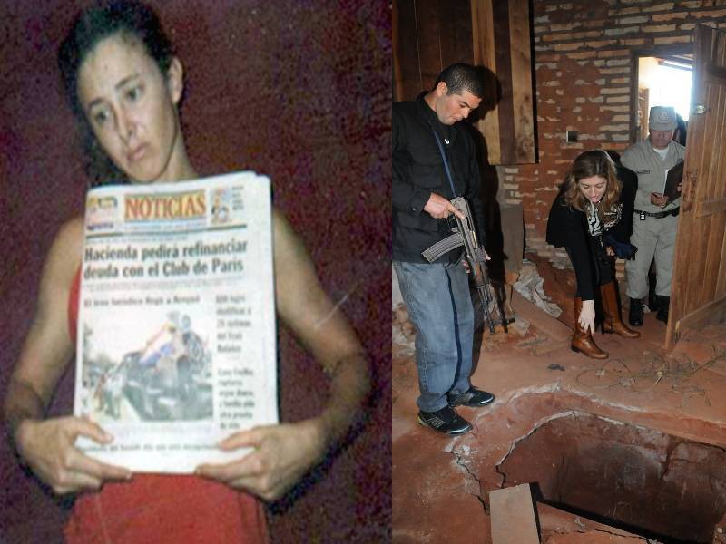 Cecilia, en una foto de prueba de vida y el lugar donde la encontraron sin vida. (Foto: Archivo)