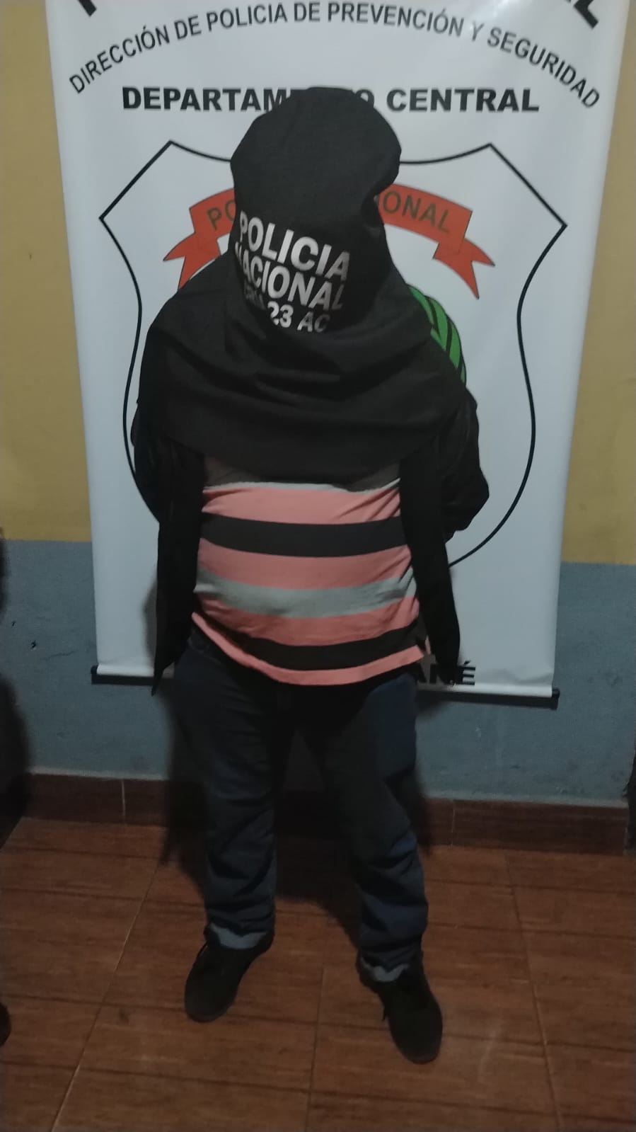 Detenido por matar a su vecino. Foto: Policía