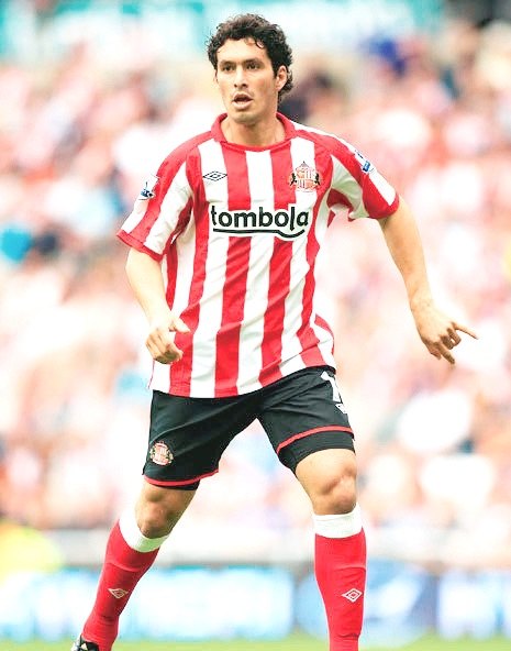 Con la casaca del Sunderland.