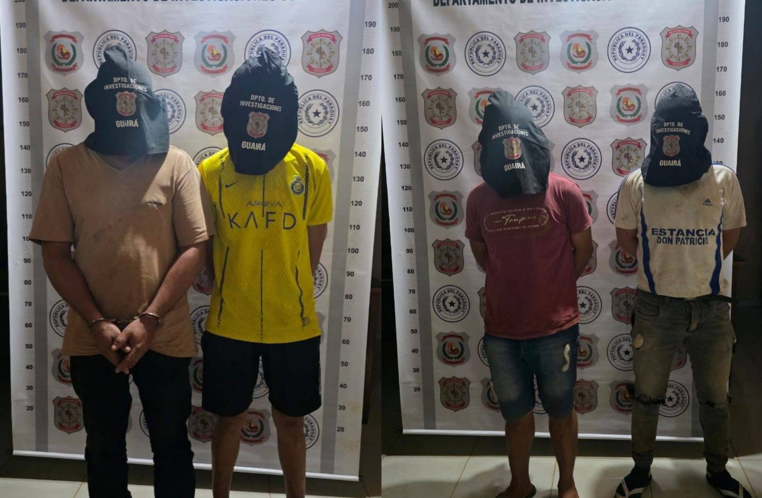 Cuatro detenidos por crimen de alemana en Paso Yobái y Caaguazú. Foto: Policía