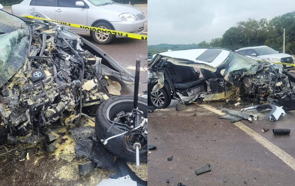 Así quedó el vehículo tras el accidente fatal.