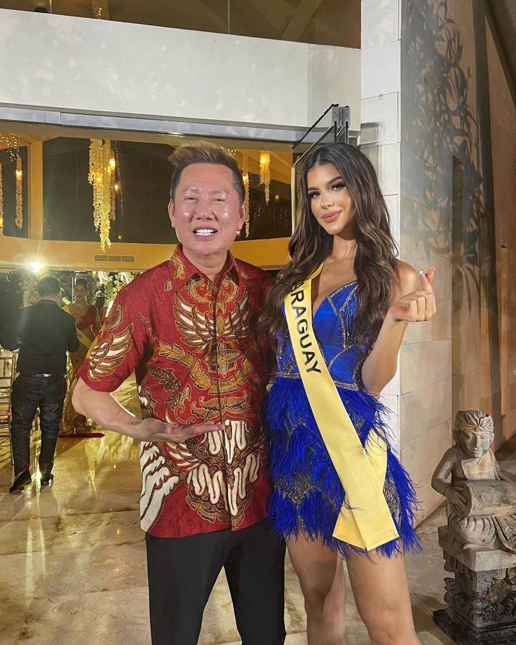 Agtha León compartió una cena junto al capo del Miss Grand Internacional 2022. (FOTO: @agathaaleon)
