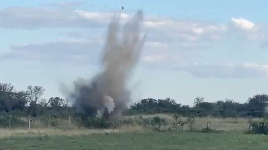 En sus redes sociales, el Codi-FTC, publicó el momento de la explosión