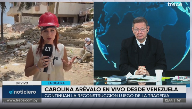 Carolina Arévalo está en el lugar de los hechos. Foto: Captura
