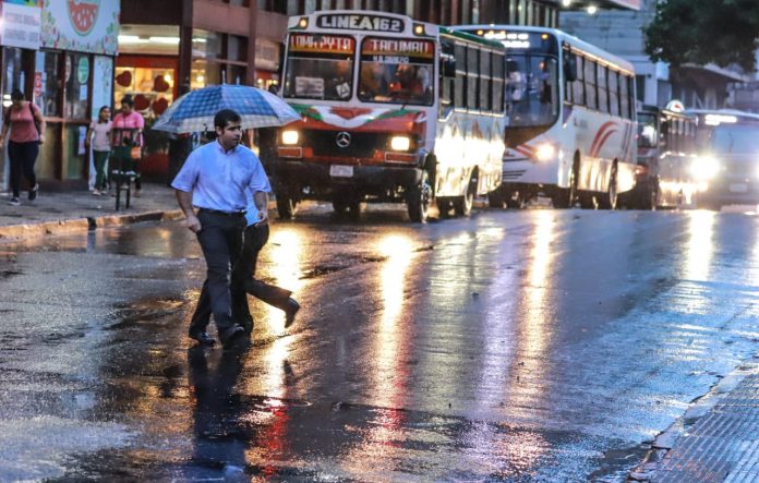 Martes marcado por lluvias y descenso de temperatura. Foto: Gentileza
