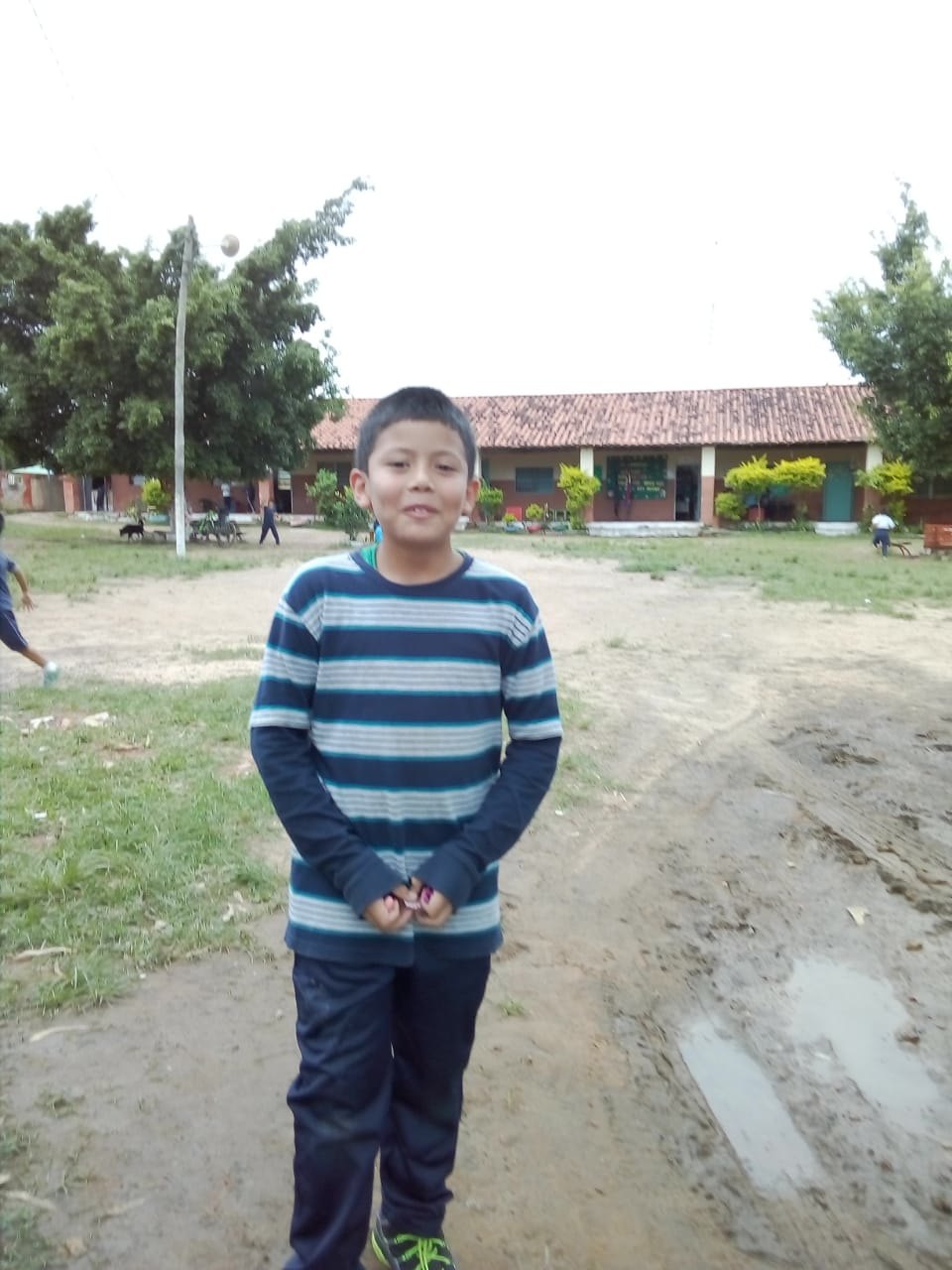 CAPO. El pequeño Tupac Ángel también se destaca con sus notas en la escuela.