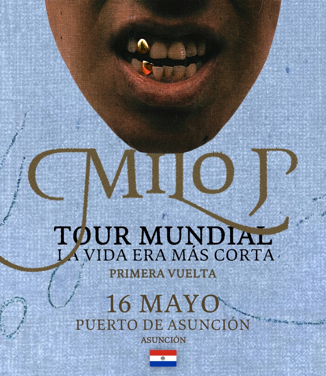 El show será en el Puerto de Asunción. Foto: Gentileza
