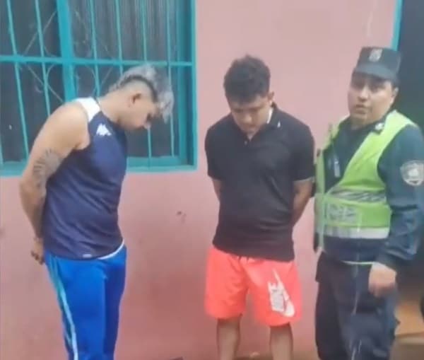 Los detenidos en flagrancia.