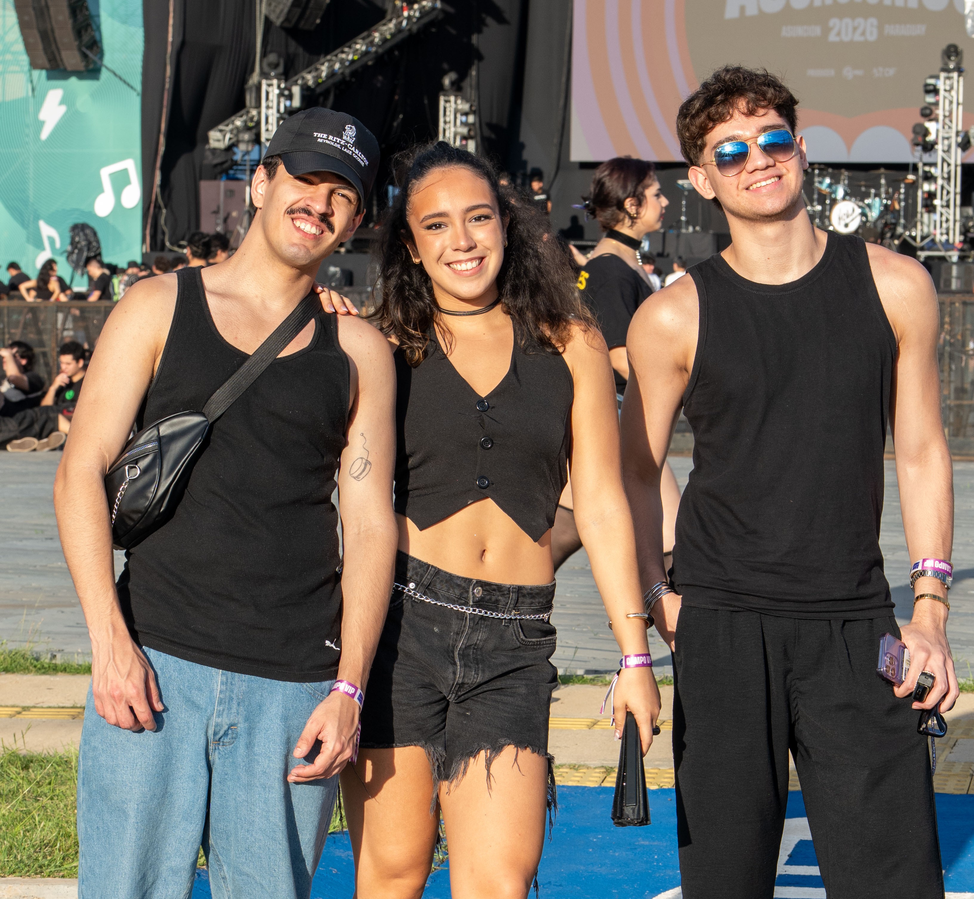 Santi Oreggioni, Iliana Talavera y Sebastián Paiva.