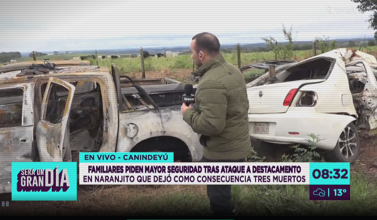 Usaron trapos para quemar los vehículos. Foto: Captura