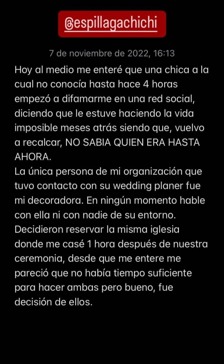 Aquí empieza la versión atribuida a la otra novia.