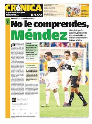 ¿TE ACORDÁS? Marco Trovato ya había tiroteado contra Méndez el año pasado.