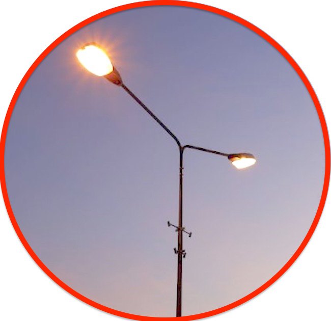 El Póra ndaje apaga las luces de los alumbrados públicos.