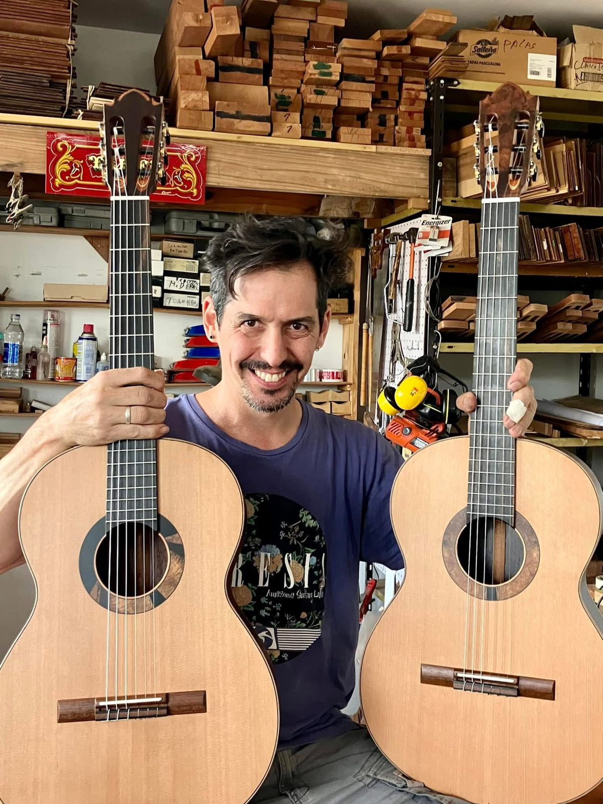 El luthier argentino Esteban González brindará clases sobre construcción de instrumentos musicales.