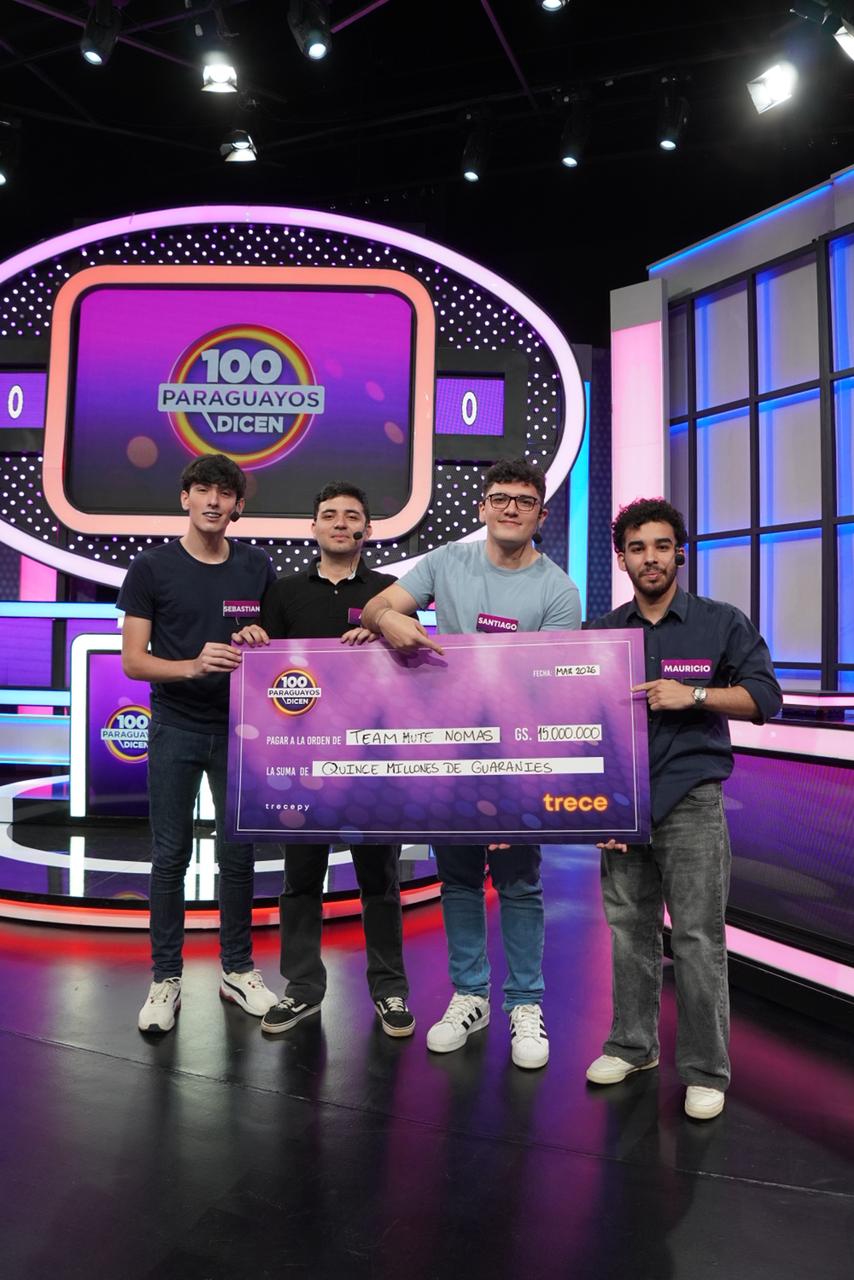 100 Paraguayos Dicen: ¡Quinta temporada entregó sus primeros G. 15 millones! Foto: Trece