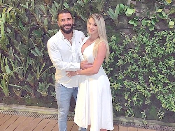 La modelo Lili López, de amores, en Río de Janeiro.
