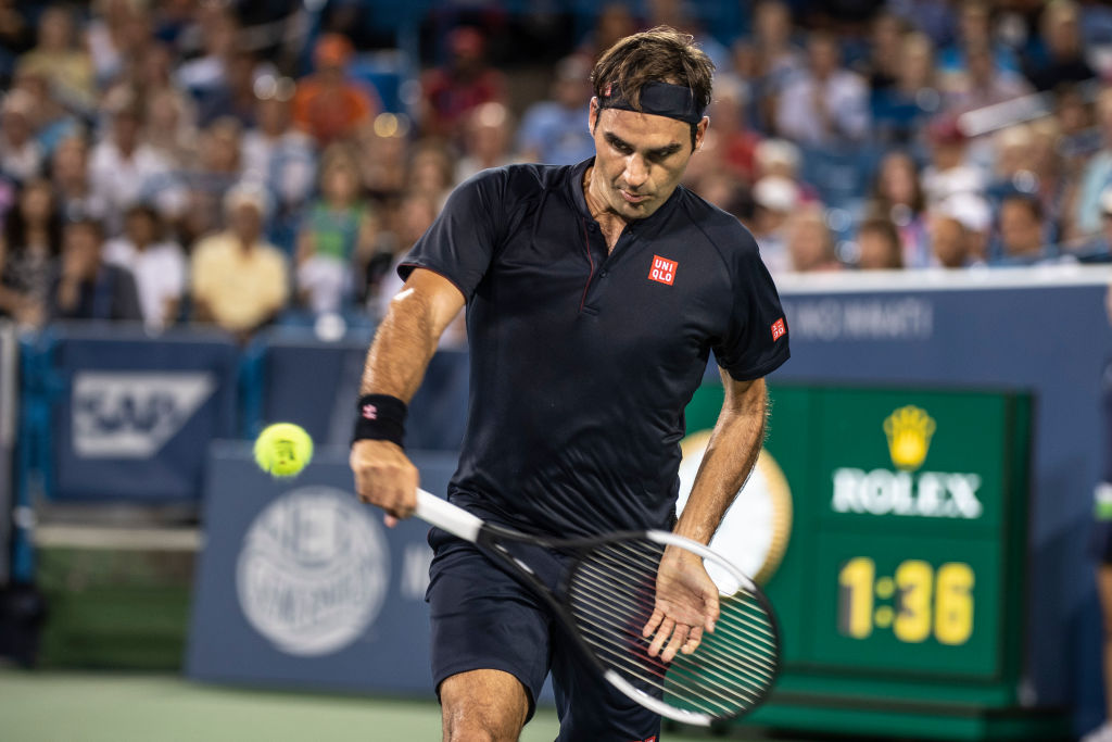 Maillot De Tennis Roger Federer Uniqlo RF - US Open 2018 - Taille L - Rouge