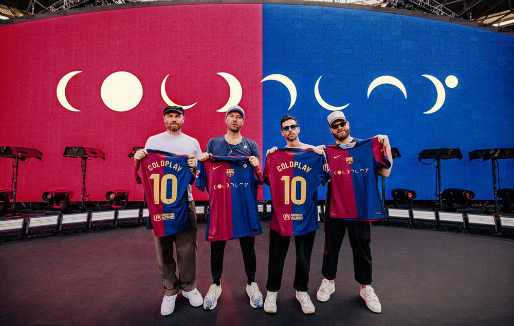 FC Barcelona reveals new Coldplay, Spotify-designed kits