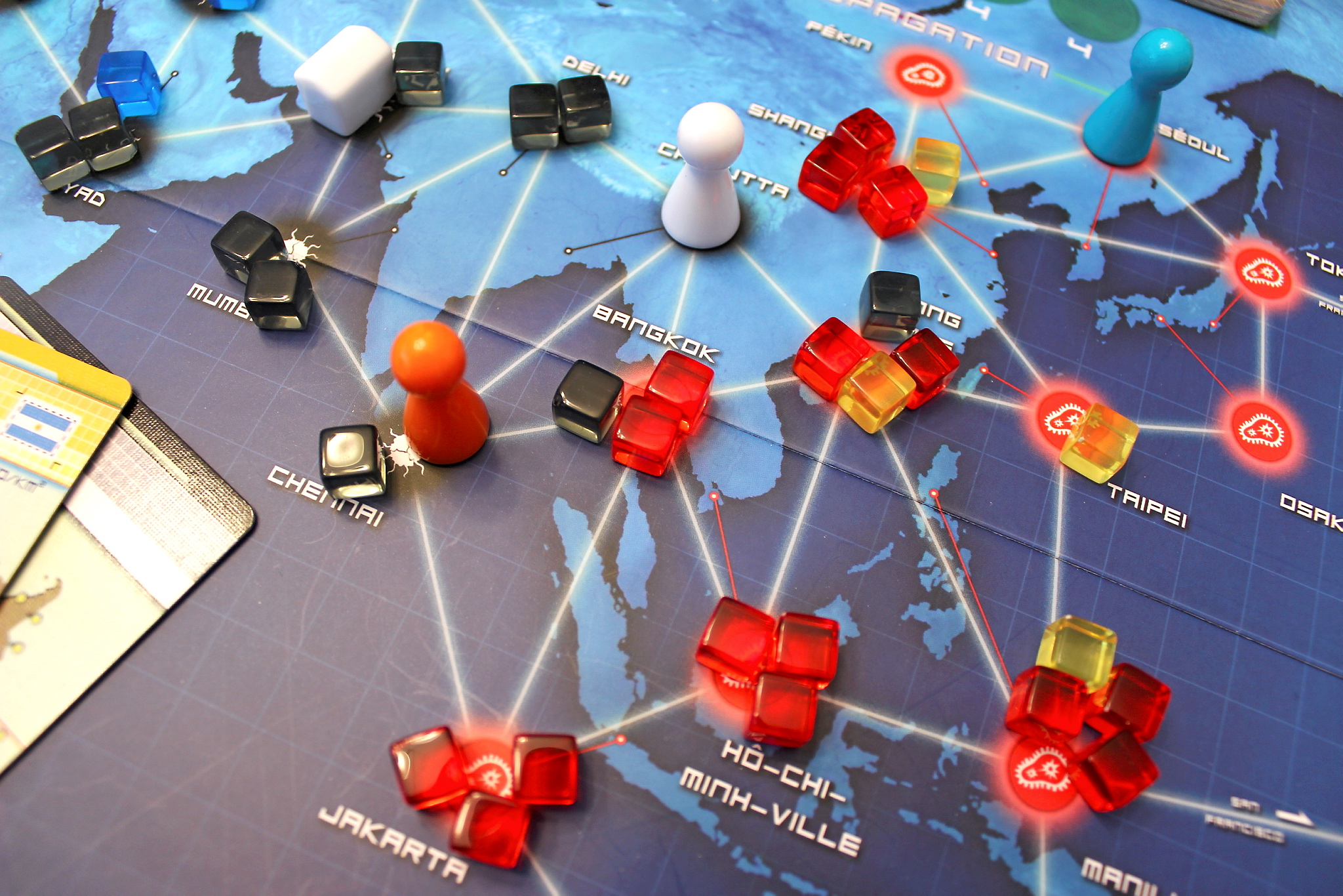 Le célèbre jeu de société coopératif Pandemic