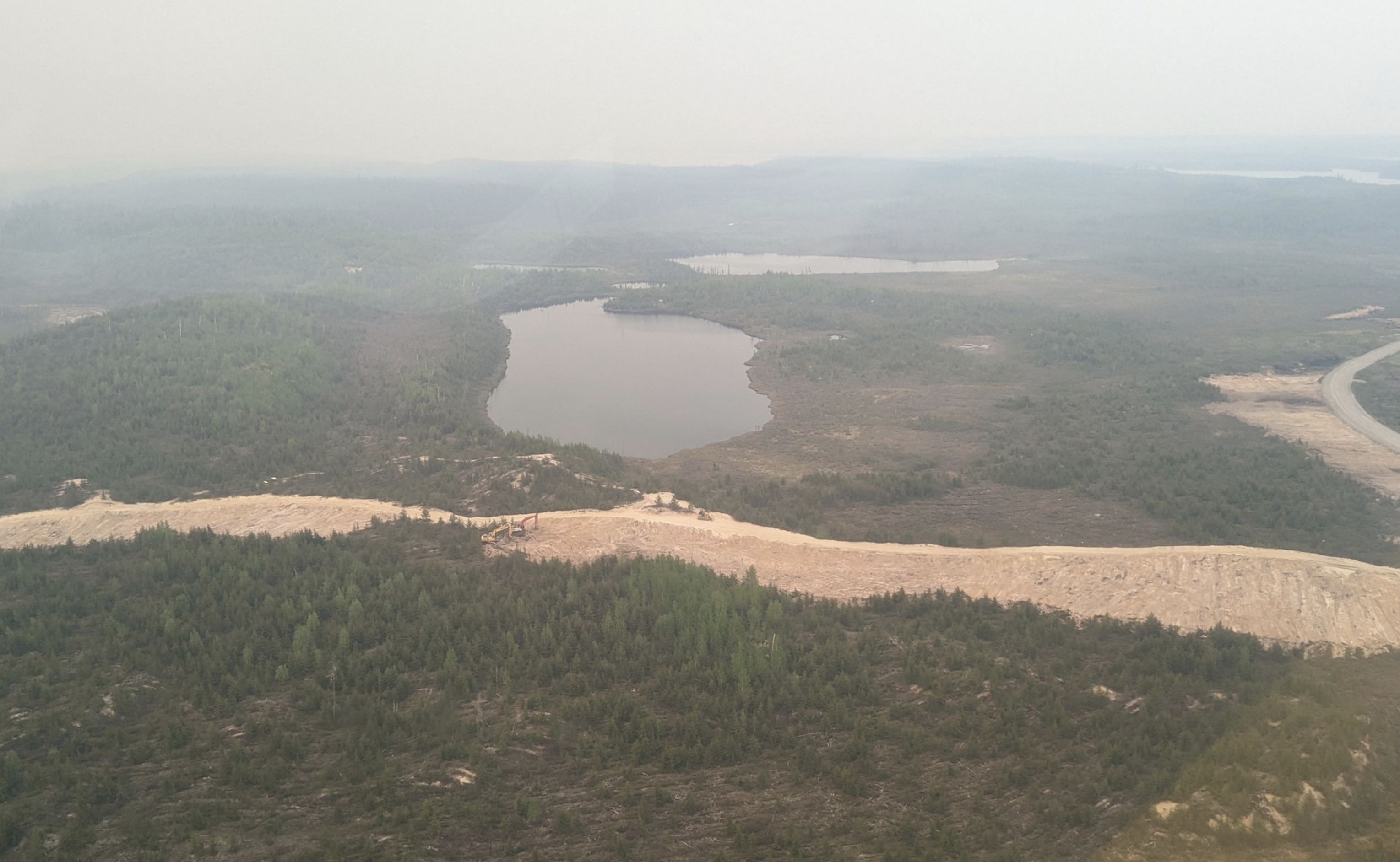 Feu de forêt
Chibougamau 
Barriere arret feu