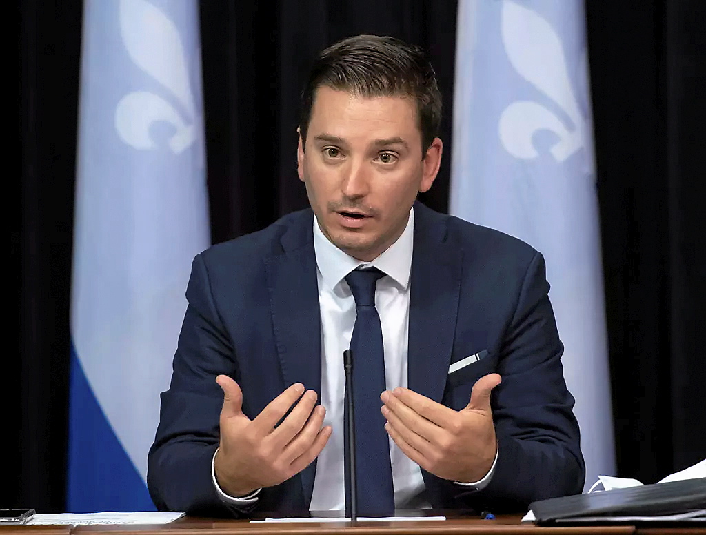 Le ministre de la Langue française du Québec, Simon Jolin-Barrette.