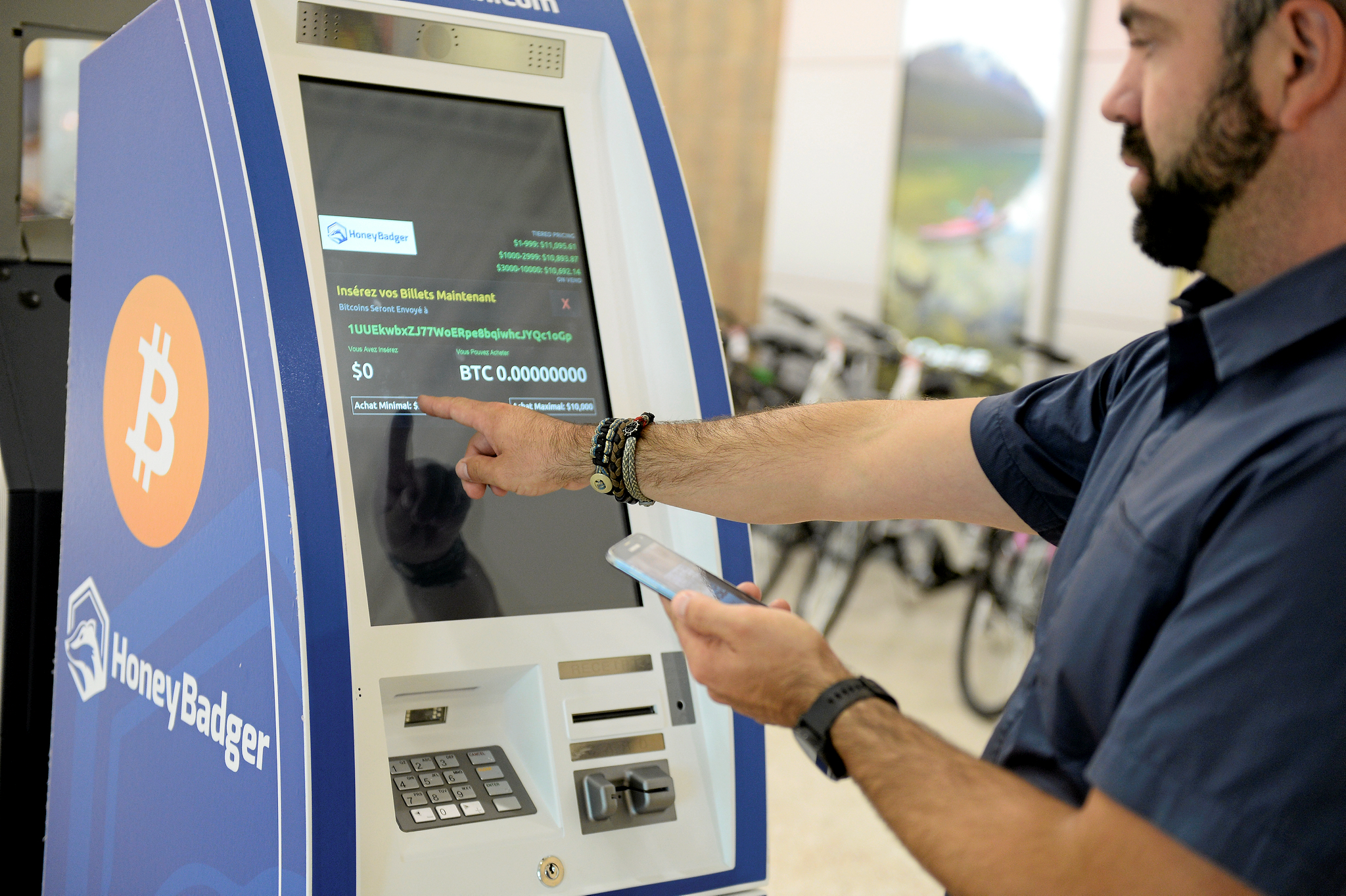 Un guichet de cryptomonnaie installé à Chicoutimi