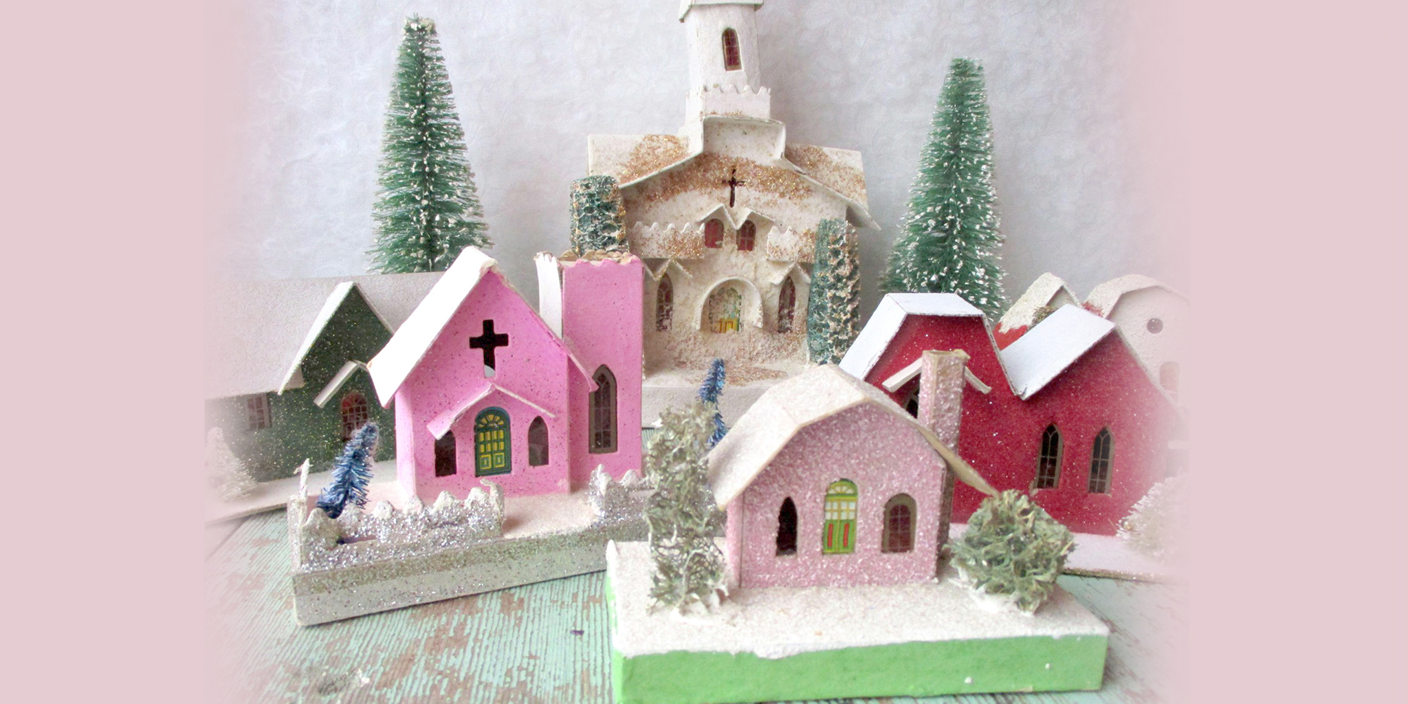 Décorations De Noël Habitat Vintage - Lot De Plexiglas Multicolore