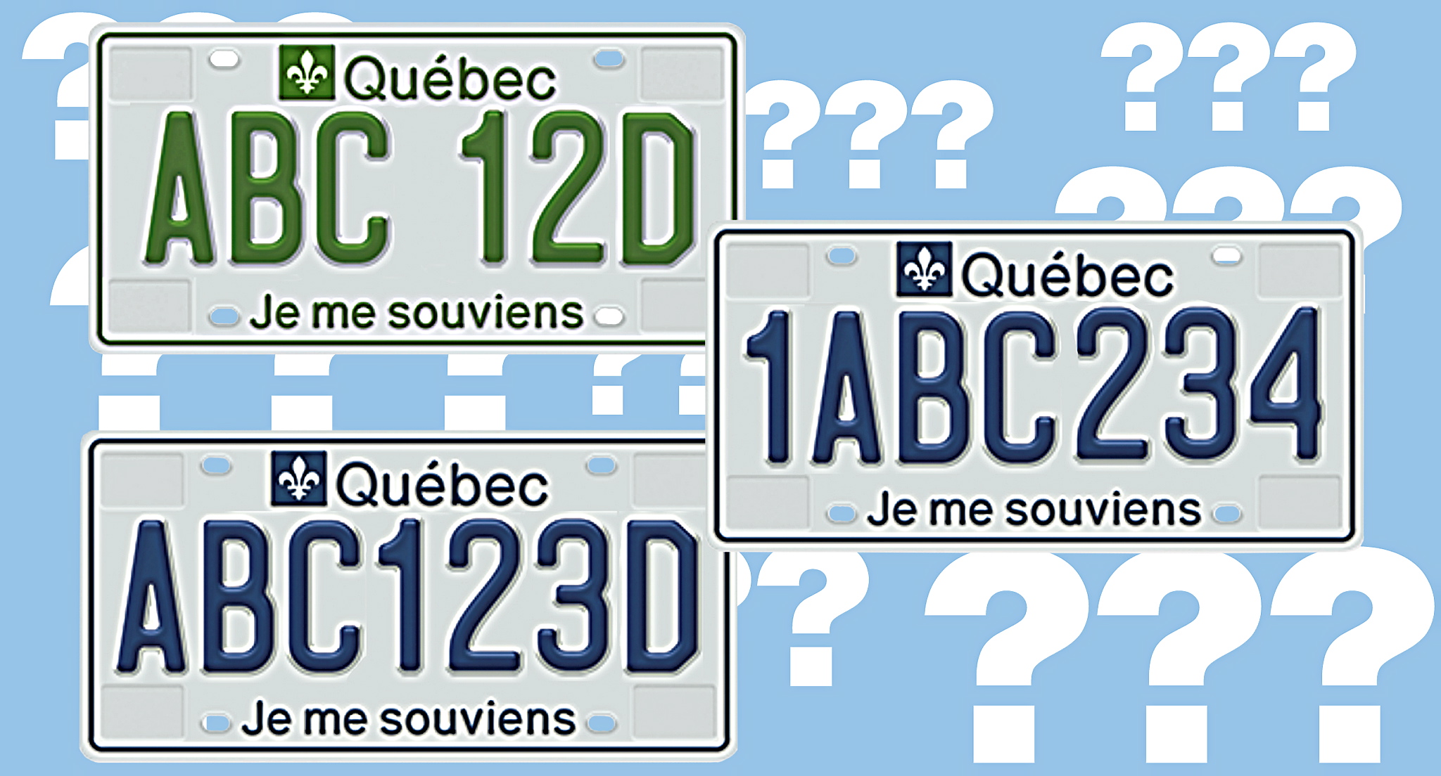 Plaques d'immatriculation personnalisé au Québec