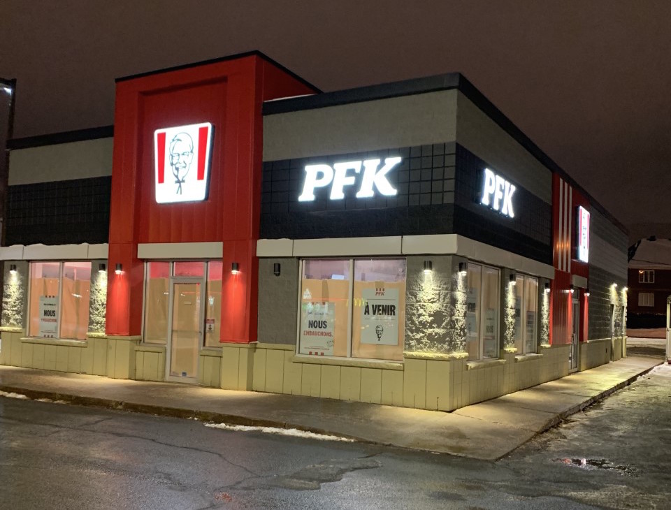 La nouvelle succursale de PFK sur le boulevard Wilfrid-Hamel, à Québec.