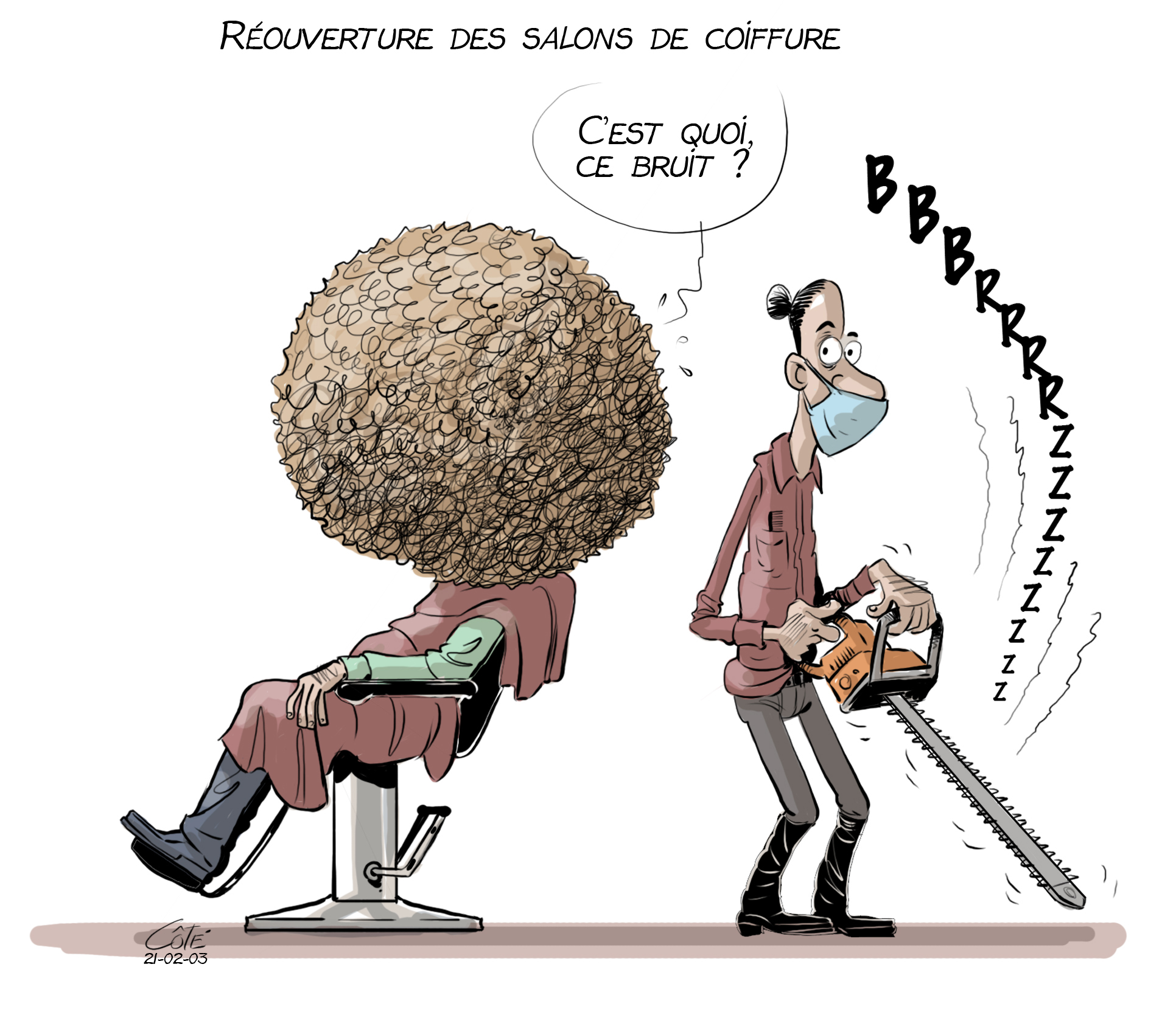 La caricature de Côté