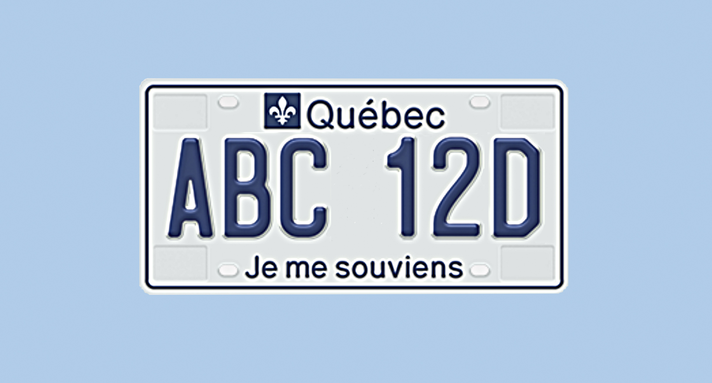 Voici un exemple de la nouvelle séquence alphanumérique des plaques d’immatriculation du Québec, aperçue sur des immatriculations temporaires le 14 septembre 2023.