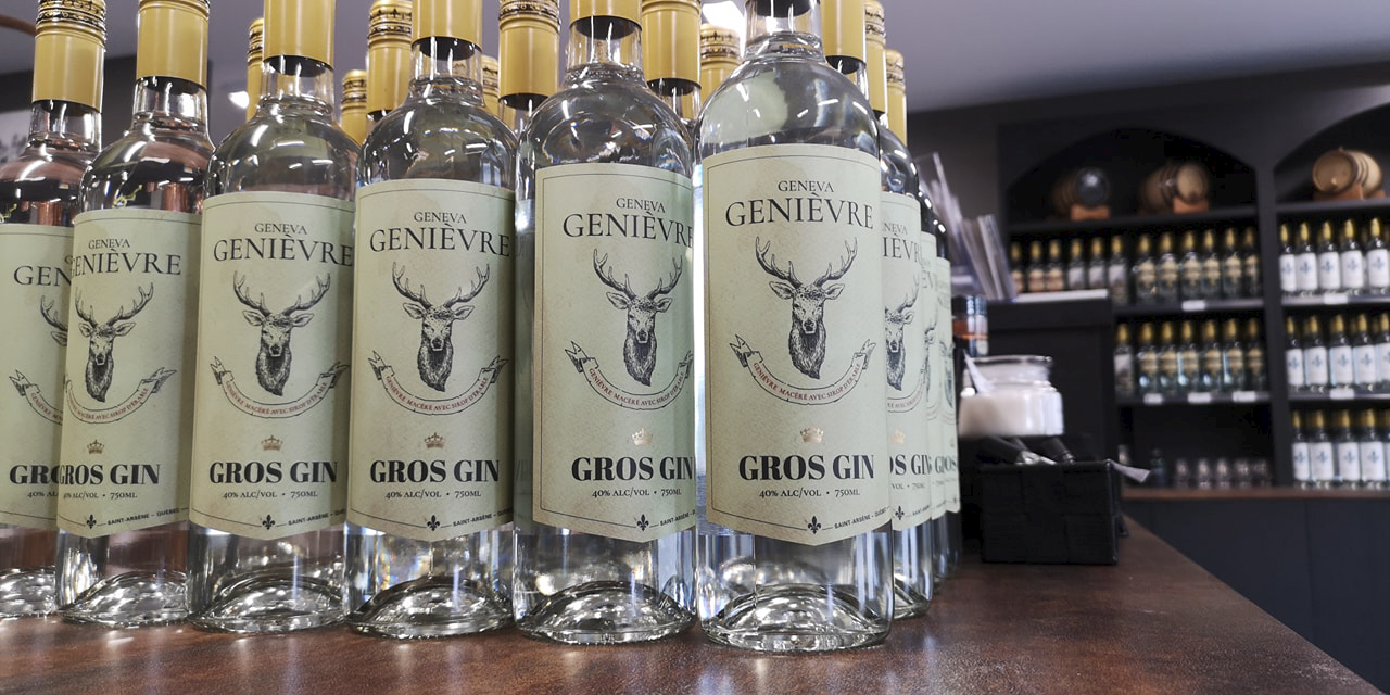 Gin sans alcool fait par la Distillerie des Appalaches / Fait à Lévis