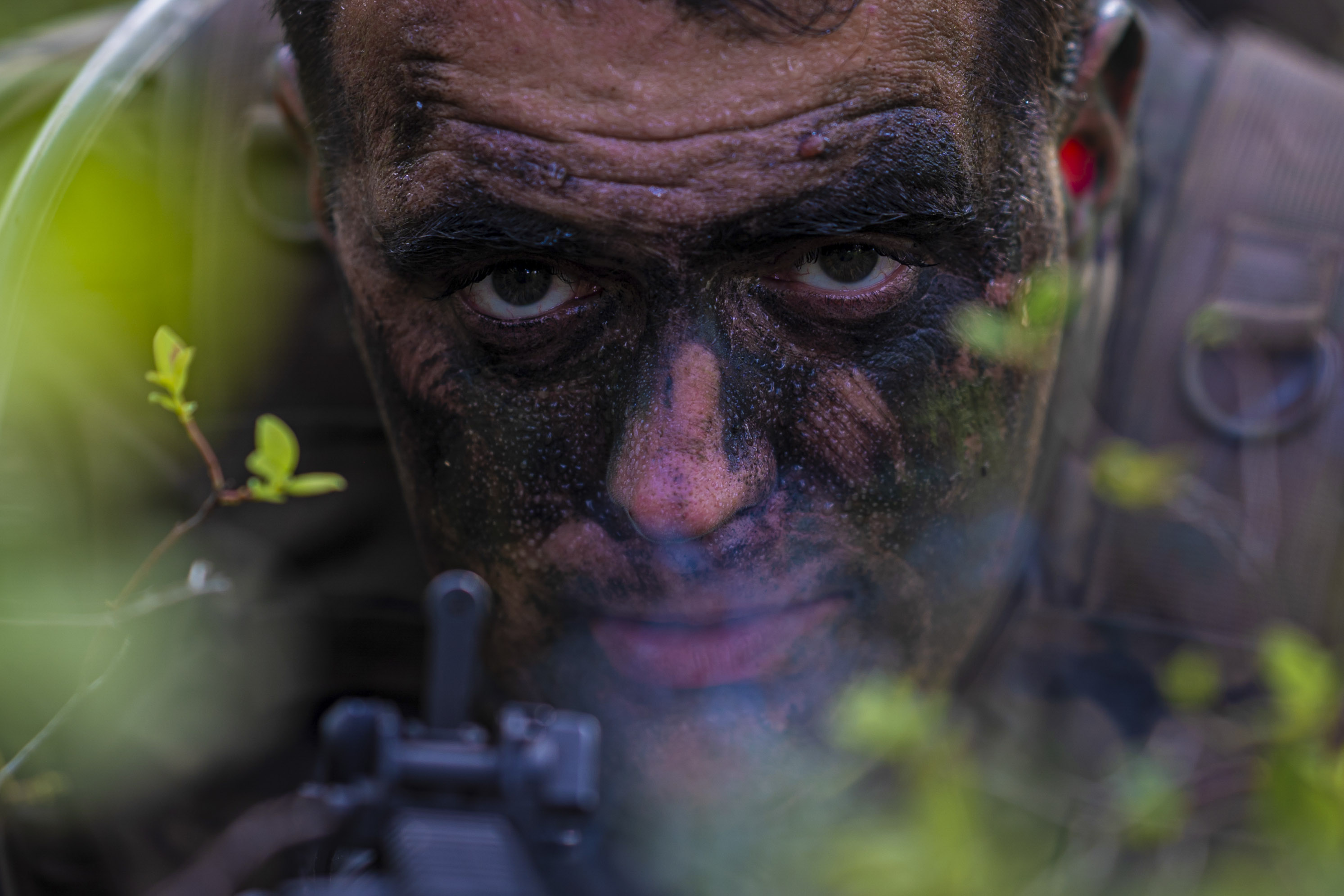 Active-duty, National Guard and Army Reserve soldiers conduct a training exercise during the 1-254th Regional Training Institute's Infantry Advanced Leaders Course on Joint Base McGuire-Dix-Lakehurst, N.J., June 26. (Spc. Michael Schwenk/Army National Guard)