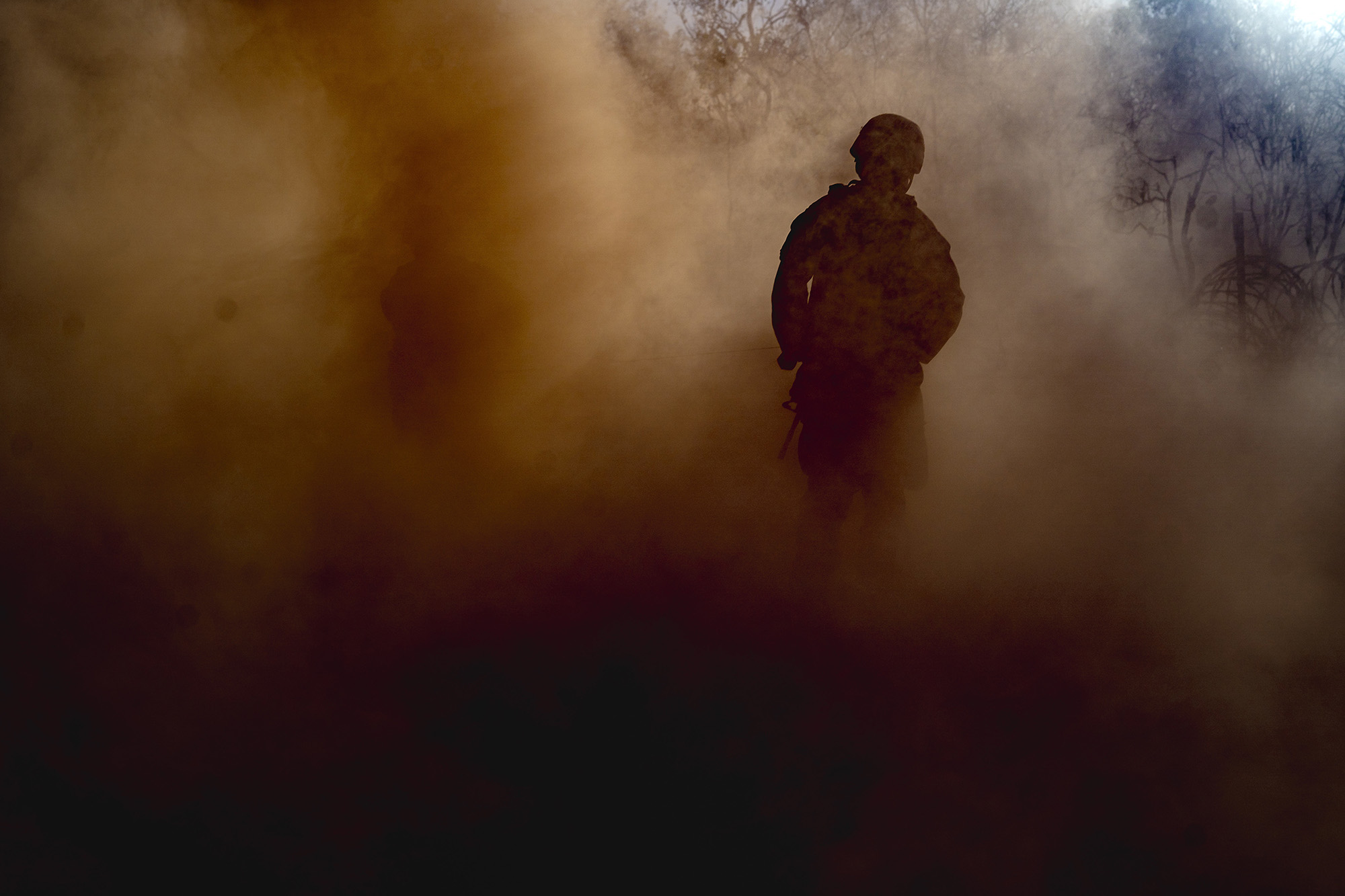 U.S. Marines with Ground Combat Element, Marine Rotational Force Darwin, conduct offensive and defensive operations during Exercise Koolendong at Mount Bundey Training Area, Northern Territory, Australia, Sept. 5, 2020. (Cpl. Lydia Gordon/Marine Corps)